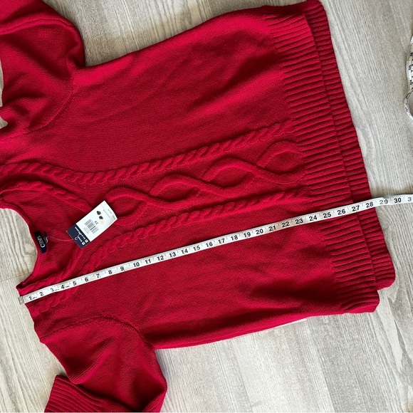 NWT Chaps Red Cable Knit Sweater 2X - Picture 10 of 11